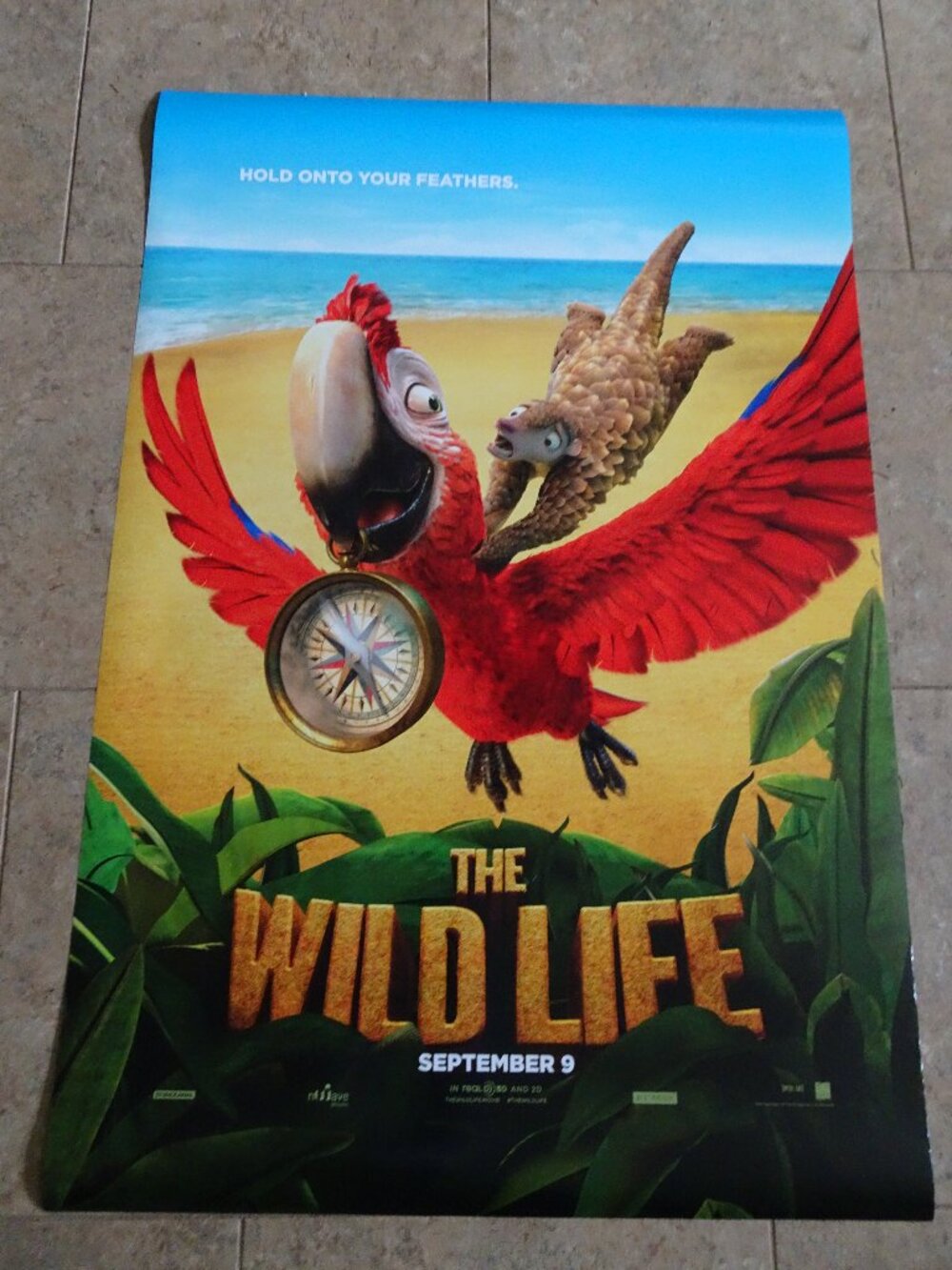 The Wild Life - Movie Poster with Mac (Tuesday) the Macaw - Advanced - Feathers